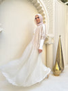 Free Size Pleated Cape Beige