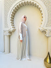 Free Size Pleated Cape Beige