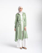 Shirt Dress With Front Buttons Mint