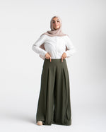 Wide Leg Pants Olive