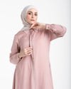 Shirt Dress With Front Buttons Rose