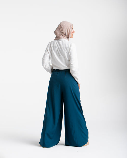 Wide Leg Pants Teal