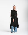 Shirt Dress With Front Buttons Black