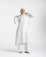 Shirt Dress With Front Buttons White