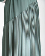 Fully Lined Pleated Dress Mint