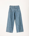 High Waisted Wide Leg Denim Pants Light Blue