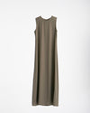 Basic Sleeveless Dress Brownish Olive