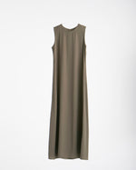 Basic Sleeveless Dress Brownish Olive