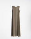 Basic Sleeveless Dress Brownish Olive