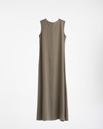 Basic Sleeveless Dress Brownish Olive