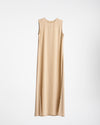 Basic Sleeveless Dress Beige