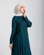 Linen Dress With Pockets Teal