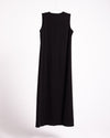 Silk Basic Sleeveless Dress Black