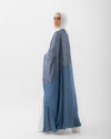 Free Size Crescent Cape Blue