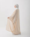 Free Size Crescent Cape Beige