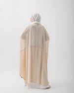 Free Size Crescent Cape Beige