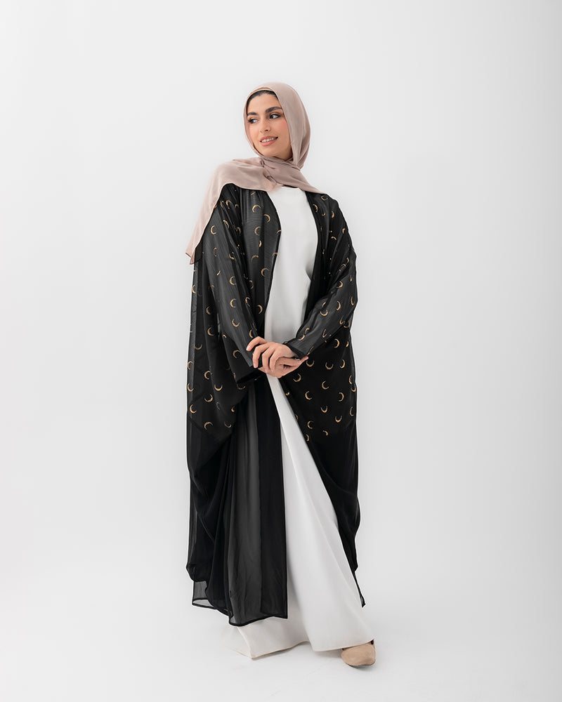 Free Size Crescent Cape Black