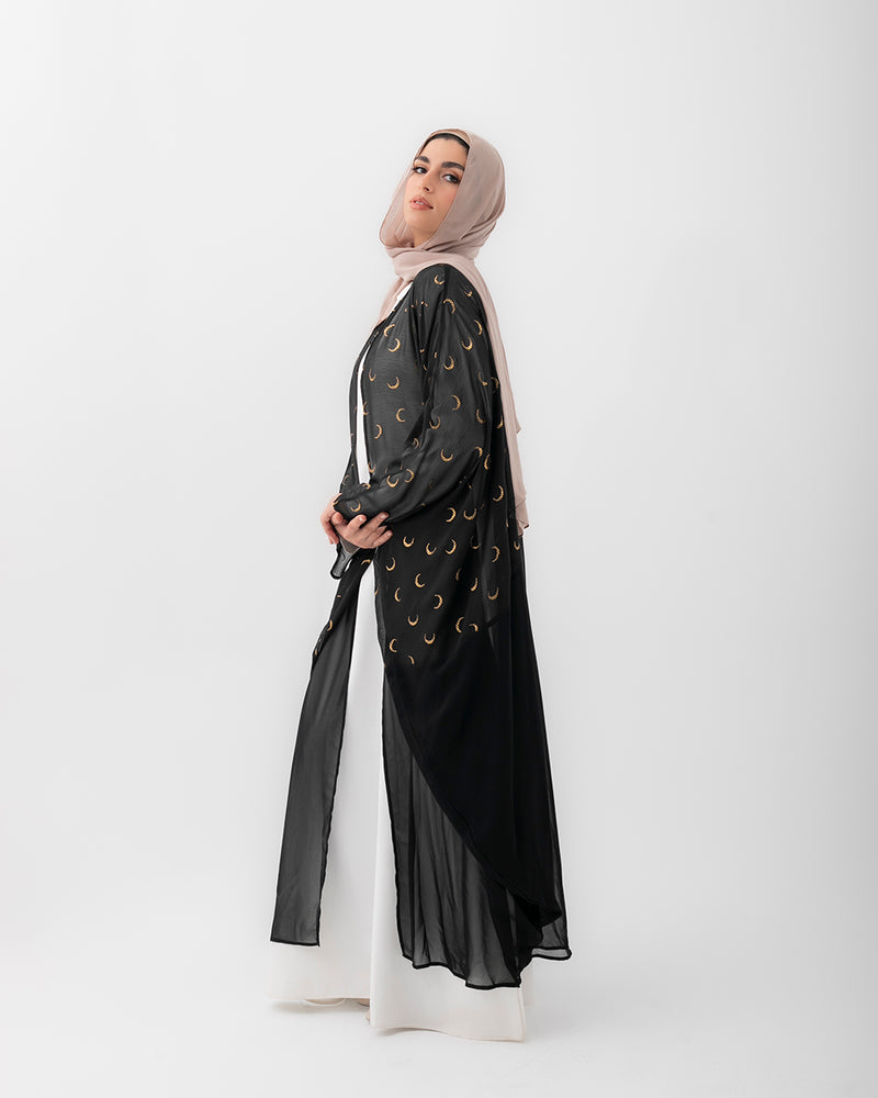 Free Size Crescent Cape Black