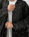 Free Size Crescent Cape Black