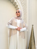 Free Size Pleated Cape Beige