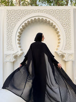 Free Size Pleated Cape Black