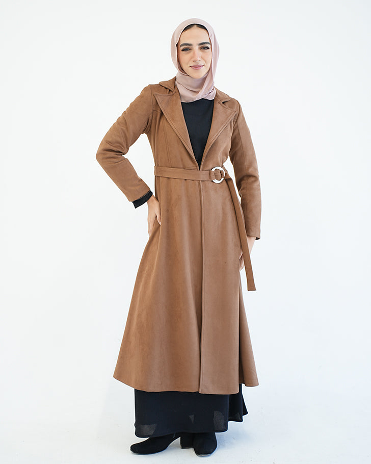 Suede Long Coat Havan