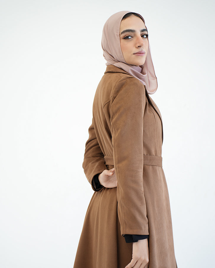 Suede Long Coat Havan