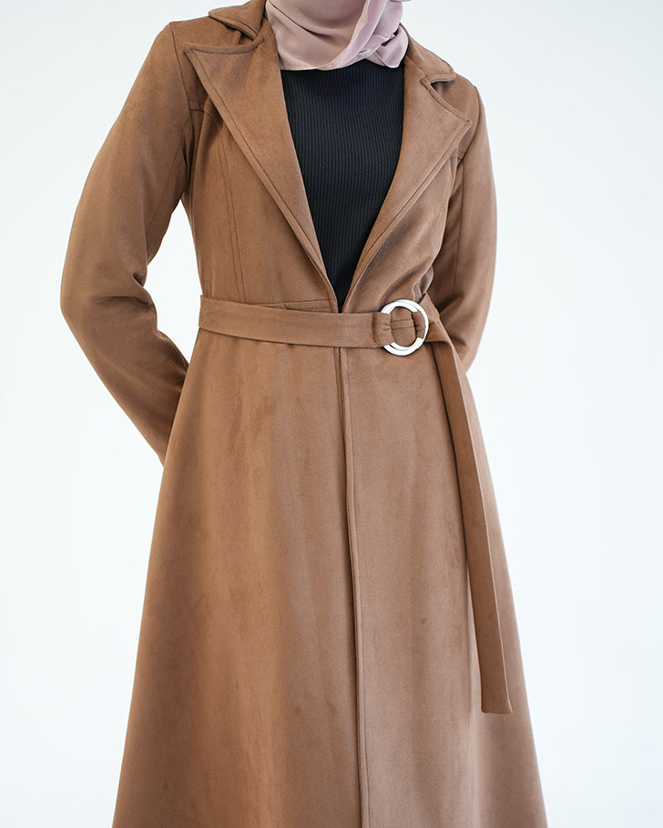 Suede Long Coat Havan