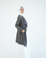 Gabardine Cardigan Grey