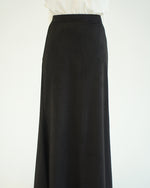 Suede Maxi Skirt Black