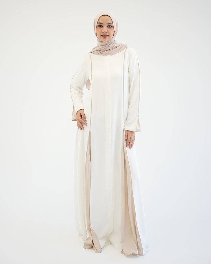 Abaya Code 207 Offwhite Biege