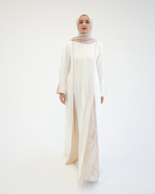 Abaya Code 207 Offwhite Biege