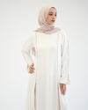 Abaya Code 207 Offwhite Biege