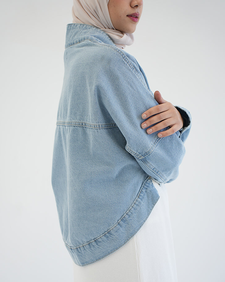 Denim Bolero Jacket Blue