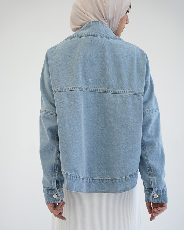 Denim Bolero Jacket Blue