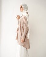 Shimmer Free Size Blouse Beige