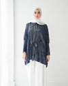 Shimmer Free Size Blouse Navy