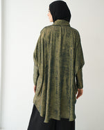 Shimmer Free Size Blouse Olive