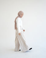 Suede Wide Pants Cream