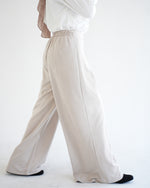 Suede Wide Pants Cream