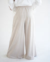 Suede Wide Pants Cream