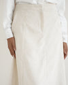 Corduroy Maxi Skirt Cream