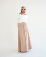 Corduroy Maxi Skirt Cafe