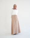 Corduroy Maxi Skirt Cafe