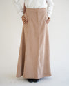 Corduroy Maxi Skirt Cafe