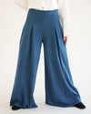 Suede Wide Pants Teal