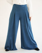 Suede Wide Pants Teal