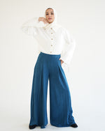 Suede Wide Pants Teal