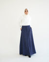 Corduroy Maxi Skirt Navy