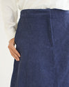 Corduroy Maxi Skirt Navy